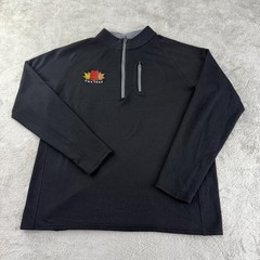 Free Fly Pullover Mens XL Black Performance Bamboo 1/4 Zip Flex
