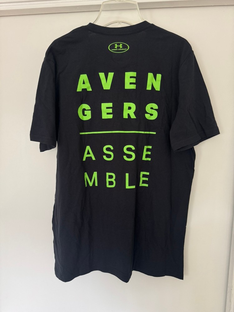 (Medium) UNDER ARMOUR HULK PREPARE FOR BATTLE Men Tee AVENGERS 1324511