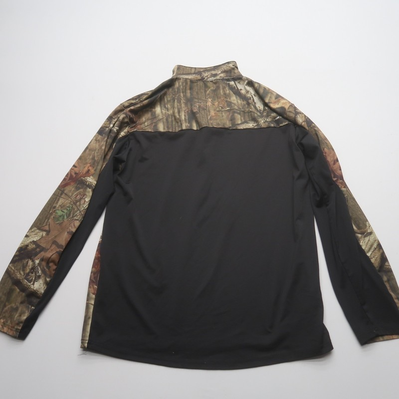 Breakup Infinity Mens 1/4 Zip Pullover Size Medium Camo Print Athletic Hunting gallery