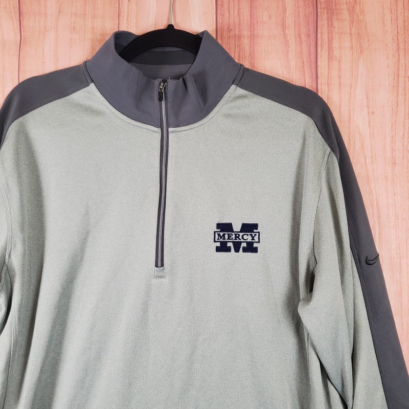 Nike Running Quarter Zip Pullover Mens Large Dri-Fit Swoosh Mercy College gallery