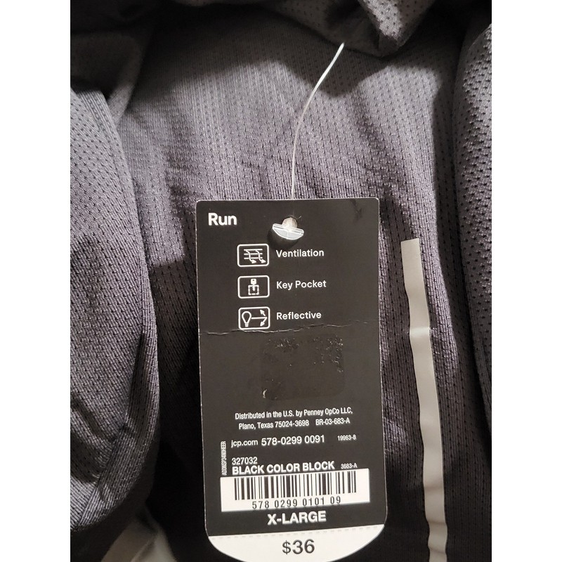 Xersion Mens Black Gray Color Block 1/4 Zip Long Sleeve Athlet Pullover Shirt XL gallery