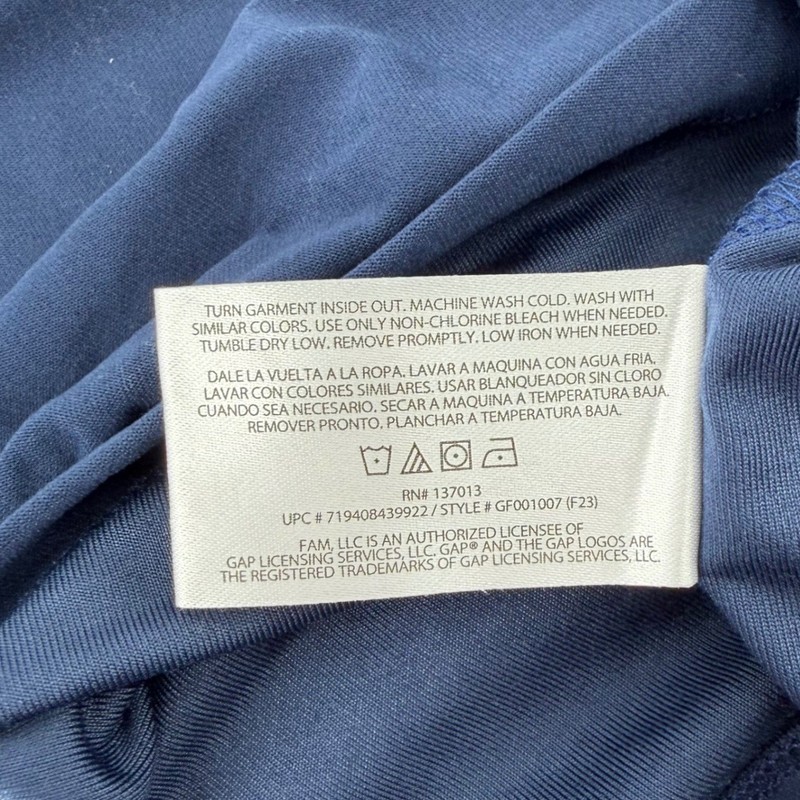 GapFit Men's Active Half Zip Pullover Mock Neck Blue XL Layering Essential New gallery