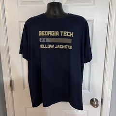 Under Armour Georgia Tech Yellow Jackets HeatGear Shirt Men’s XL Blue Tee