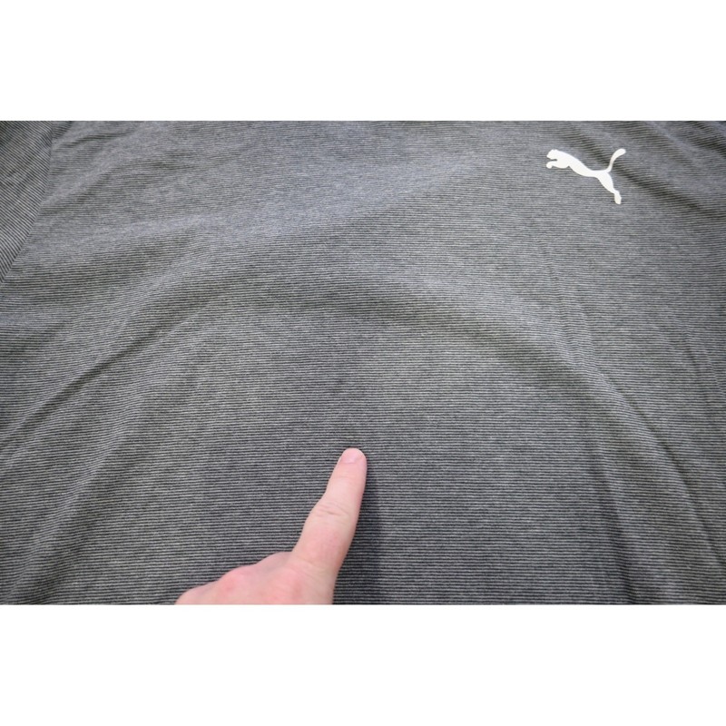 Puma Hooded Sweat Shirt T-Shirt Mens XL Grey Long Sleeve Athletic Performance gallery