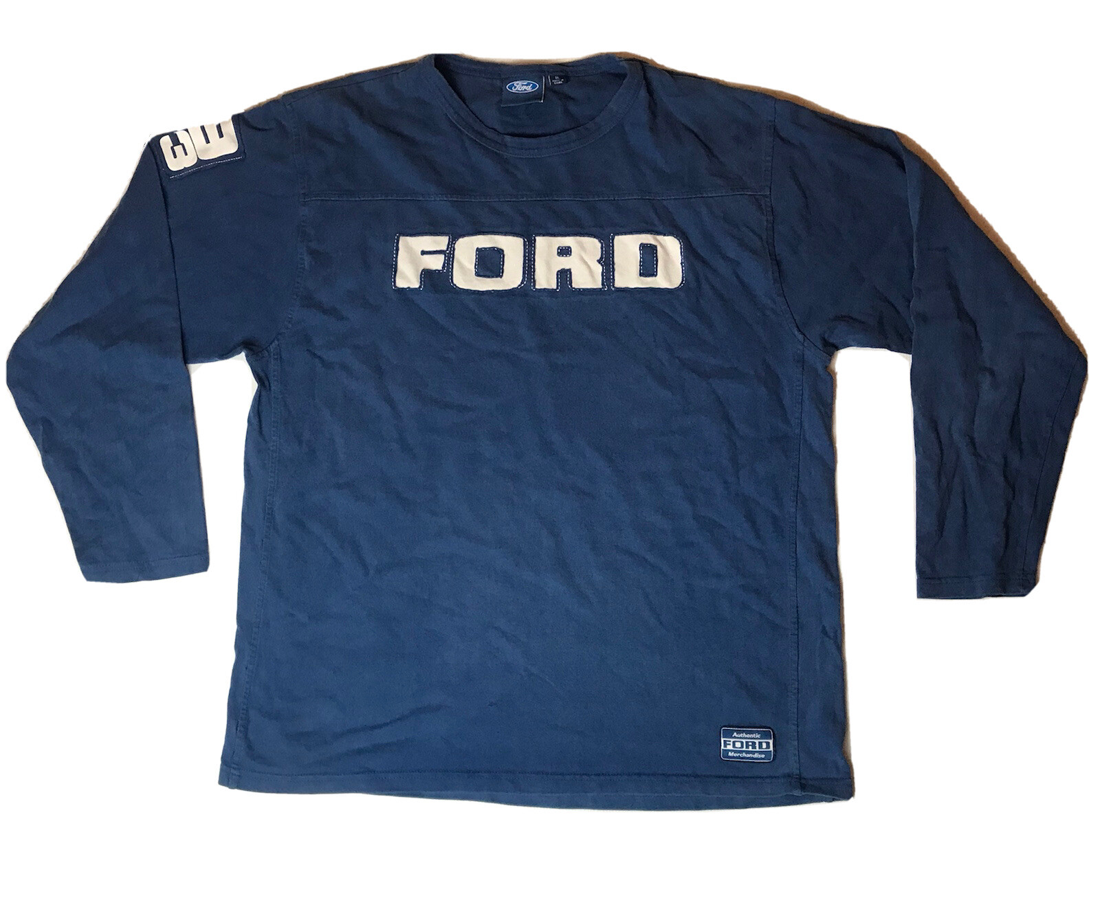 Ford vintage blue long sleeve top size XL gallery