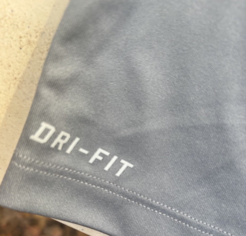 Nike Pro Combat Dri-FIT Shirt Mens Large Gray And Blue Long Sleeve Fitted gallery