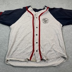 Badger Jersey Men’s 3XL Gray Navy City of Los Angeles Baseball Athletic Shirt