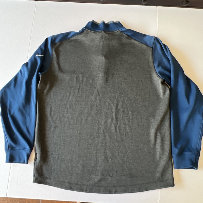 Nike Golf Tour Performance 1/4 Zip Pullover Men's XL Blue / Gray Dri-Fit - EUC gallery