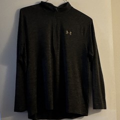 Under Armour HeatGear Men’s XL Black 1/4 Zip Mock Neck Pullover Loose Fit