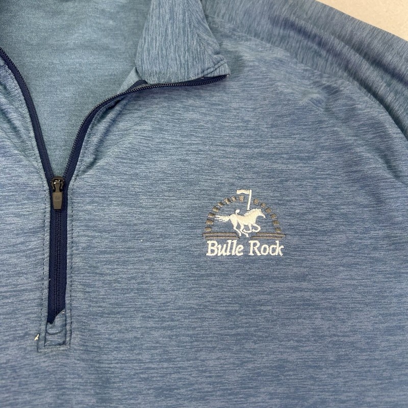Under Armour Golf 1/4 Zip BULLE ROCK GC Men L Blue Heather Pullover Long Sleeve gallery