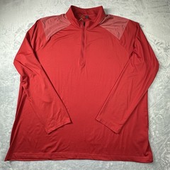 NIKE Mens 1/4 Zip Pullover 3XL Shirt NEW w/Tags Dri-Fit Golf Performance Red