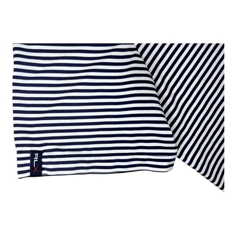 RLX Ralph Lauren Performance Golf Blue/White Striped Mens Polo - Size M gallery