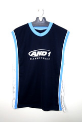 Vintage AND1 Basketball Jersey Mens Medium 90s Y2K Mesh Streetball Tank Shirt