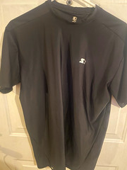 Starter DRI-STAR Moisture Wicking Crew Neck Short Sleeve T-Shirt Black 3XL