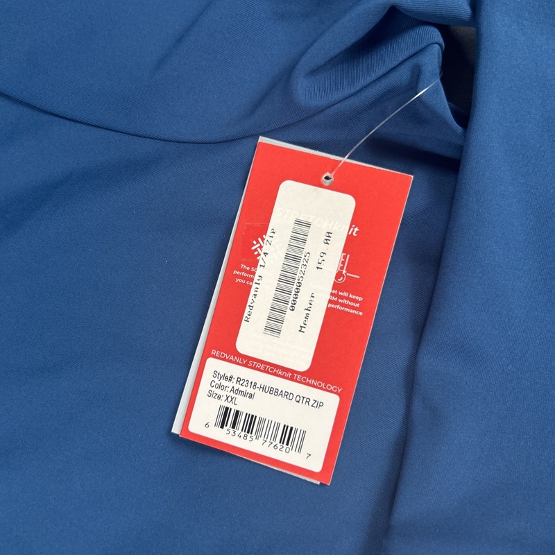Redvanly Golf Pullover Hubbard Sleeve Logo 1/4 Zip XXL Admiral Blue MSRP $150 gallery