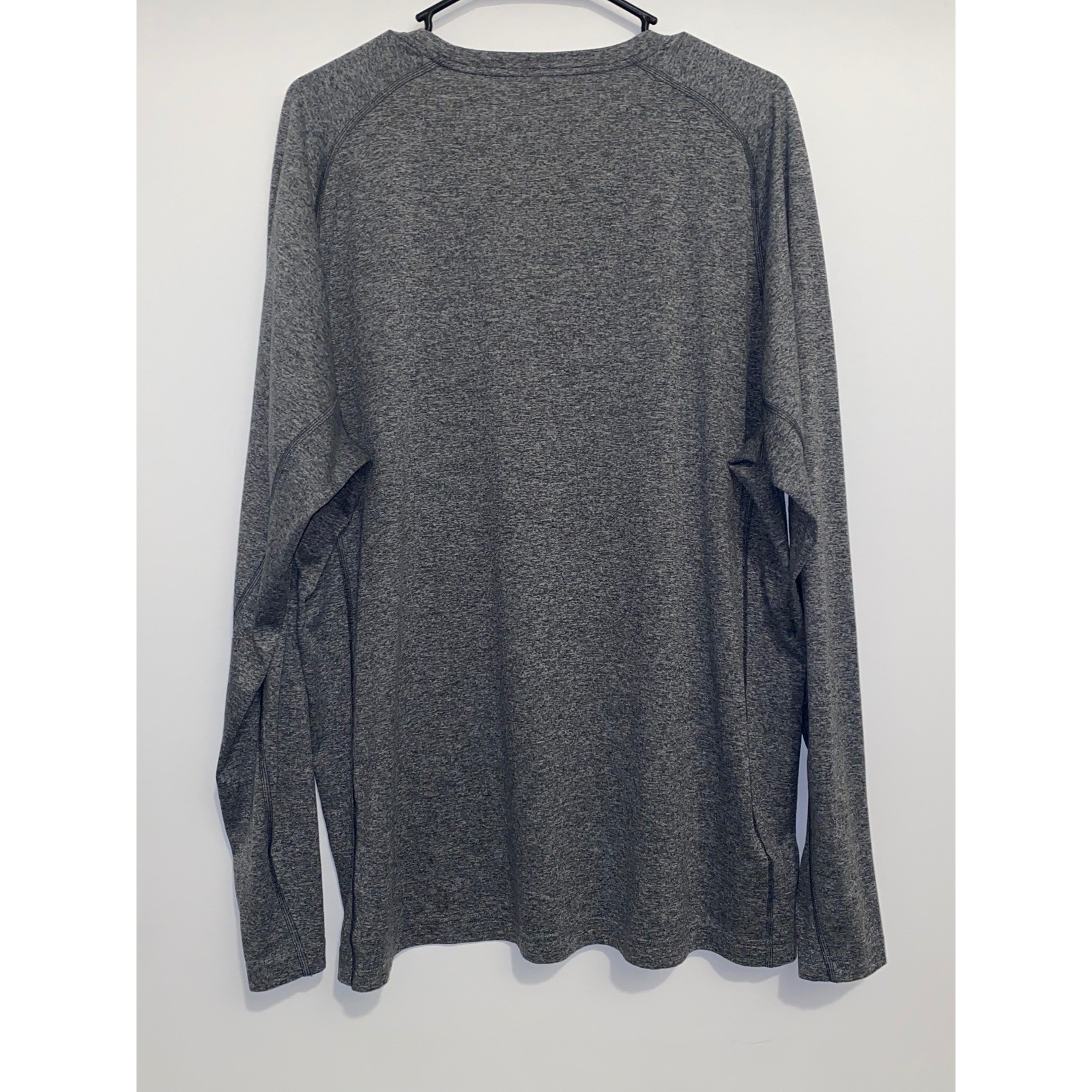 Eddie Bauer FreeDry Mens XL Tall Gray Heather Long Sleeve Performance Shirt T-XL gallery