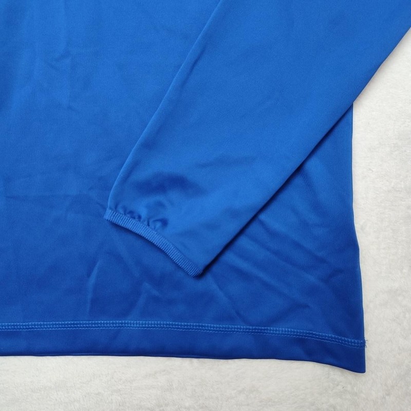 Adidas Shirt Men Large Blue 1/4 Zip Pullover Golf Sideline Soccer Tagless GM4868 gallery