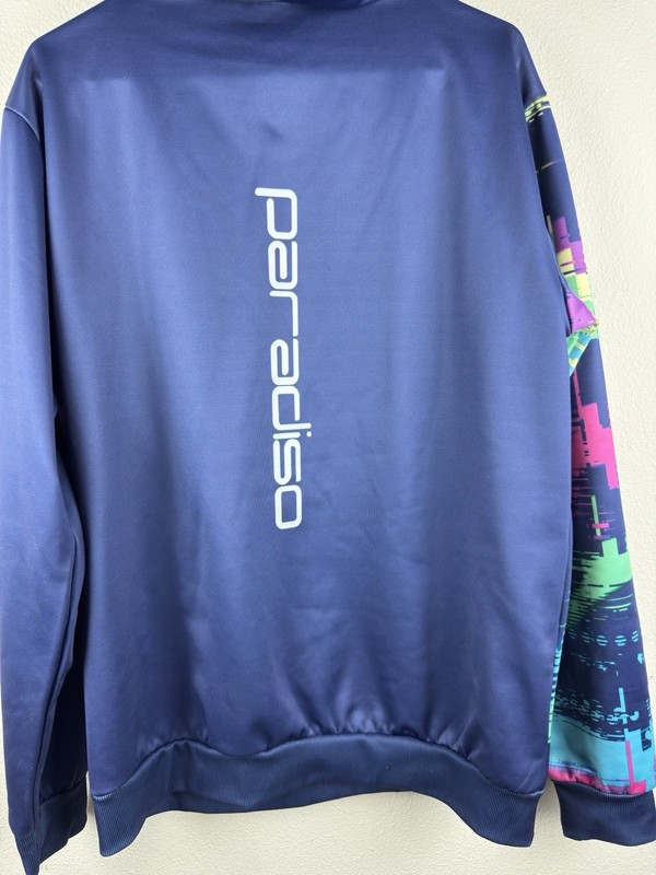 Paradiso Men Blue Multi Color Sweat Shirt Size Large Long Sleeve gallery
