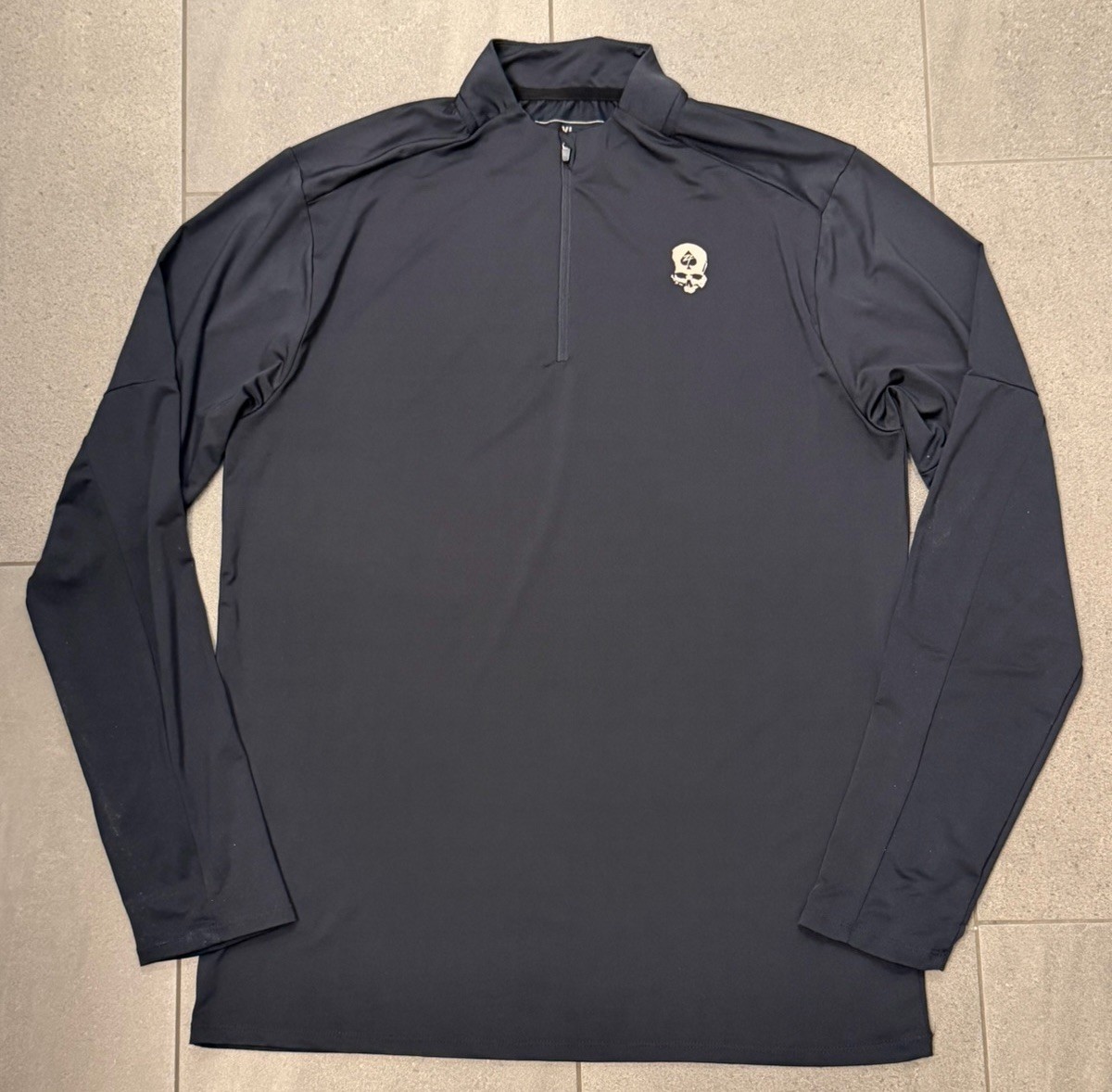Zero Foxtrot Quarter Zip Men's Extra Large Black Pullover Performance Adult gallery