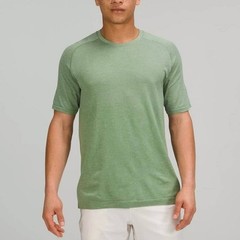 Lululemon Metal Vent Tech Short Sleeve size M Silver Blue/Cedar Green SVBL/CEDG