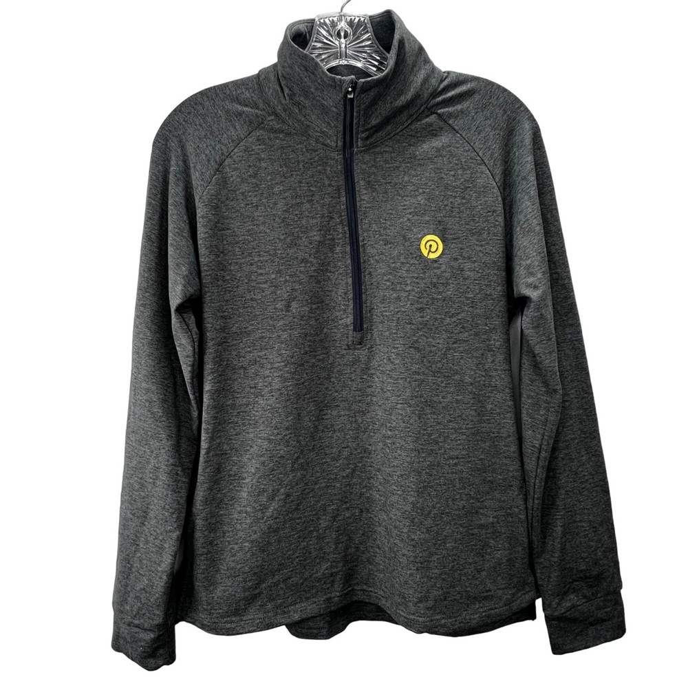 Marine Layer Weekend Sport Pullover 1/2 Zip Pinterest Logo Mock Neck size S Men