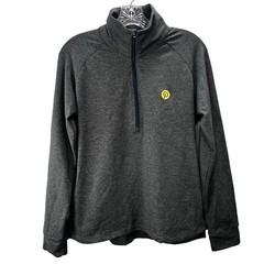 Marine Layer Weekend Sport Pullover 1/2 Zip Pinterest Logo Mock Neck size S Men