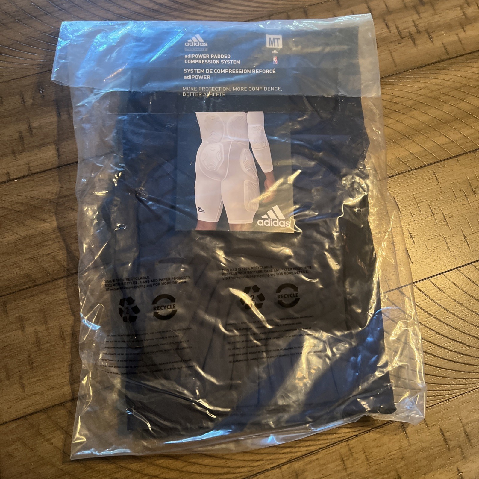 NIP adidas COMPRESSION TOP NAVY BLUE SIZE MT gallery