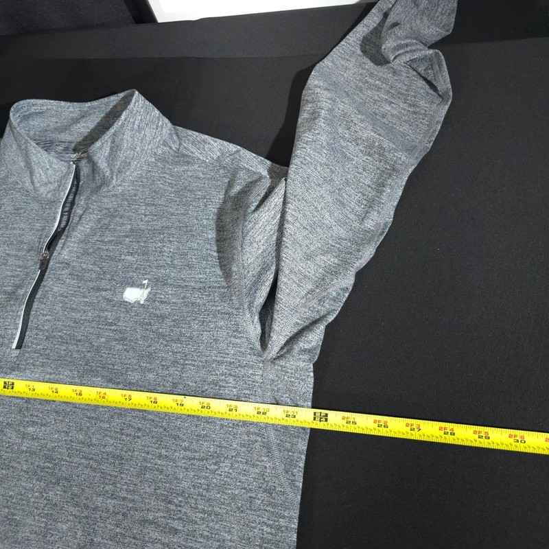 Masters Tech Active Pullover Mens XL Gray Heather Quarter Zip Golf MA7505-941 gallery