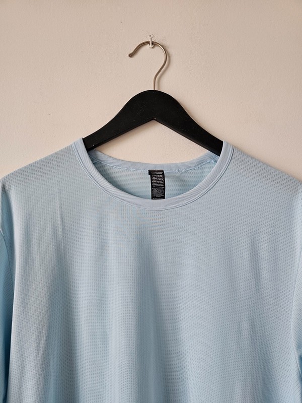 NWT LULULEMON DFGV Blue Mile Maker Mesh SS Top Shirt Men's Large gallery