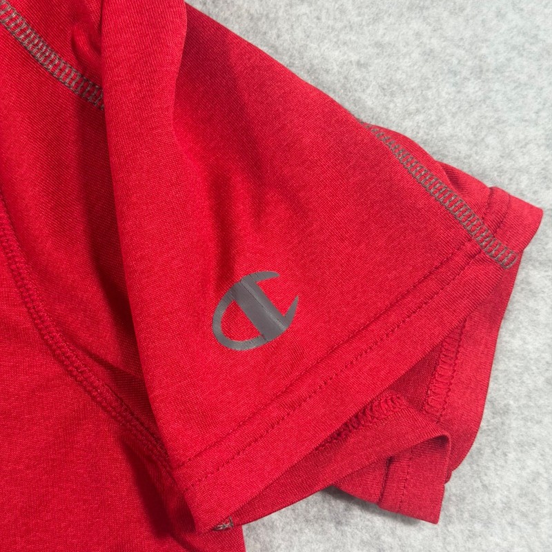 Champion Vapor Powertrain Mens T-Shirt M Red Athletic Short Sleeve Polyester gallery