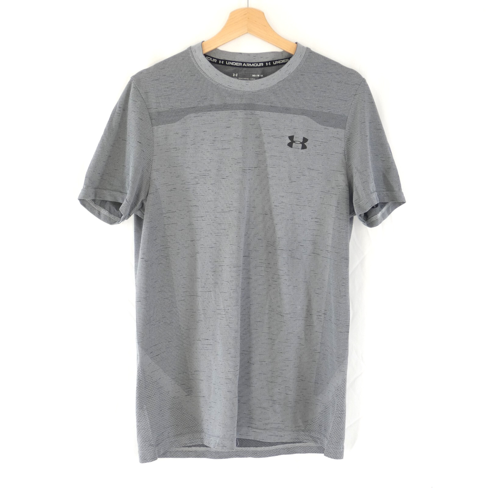 Under Armour Sports T shirt Mens Grey Breathable Activewear Gym Running Size M gallery
