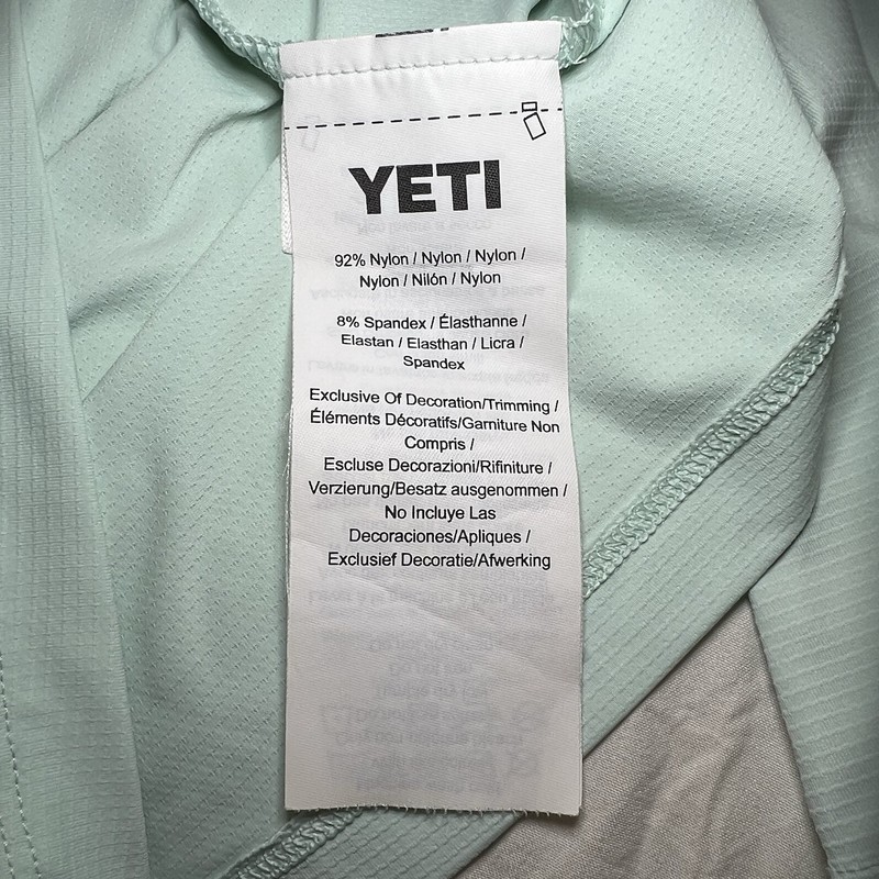 Yeti Long Sleeve Performance Shirt Light Green Lightweight Mens XS Fishing Beach gallery