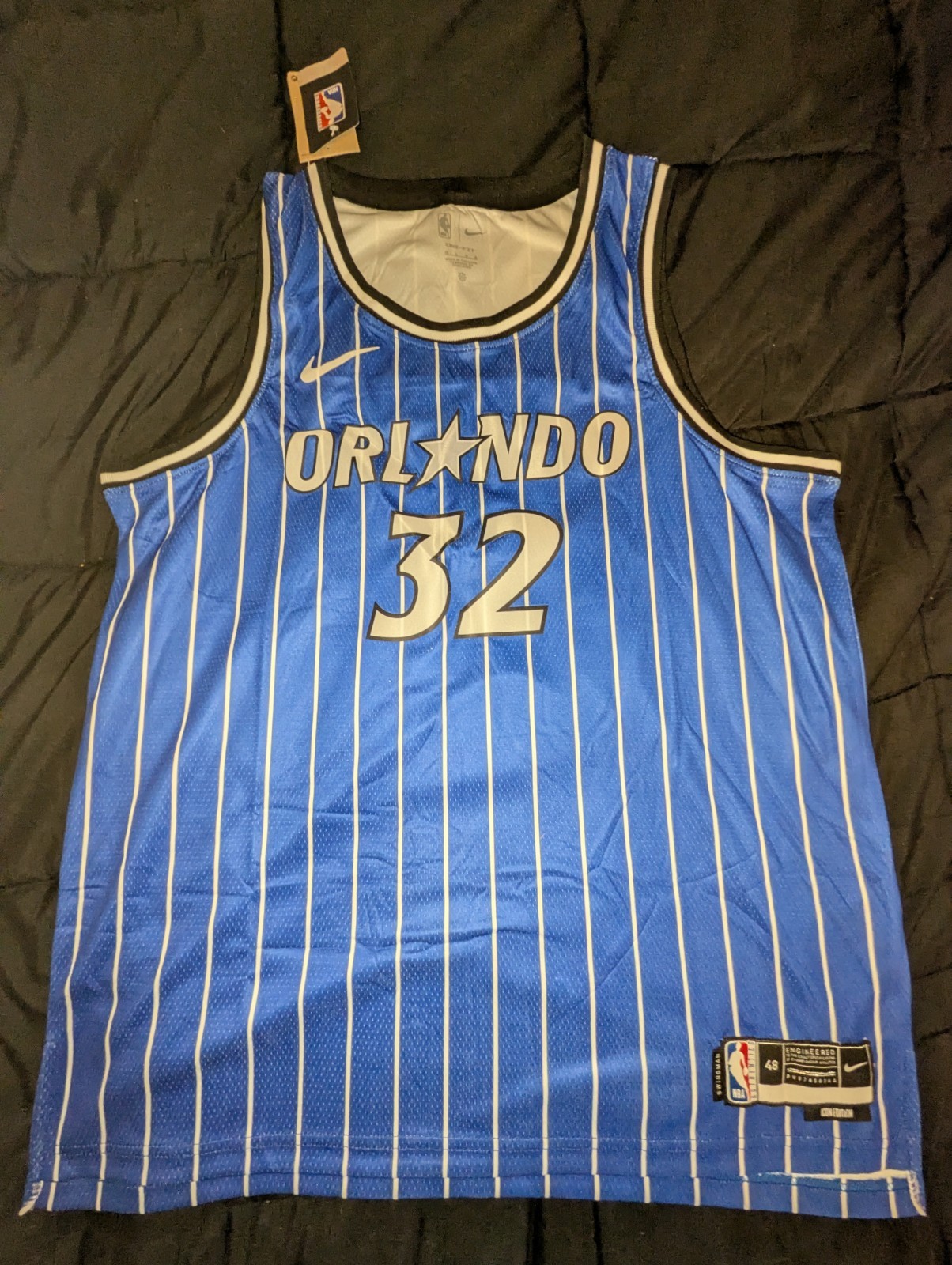 Shaquille O'Neal Large 48 NBA basketball jersey Blue Orlando Magic #32 new Nike gallery
