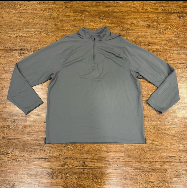 Rhone Gray Session Performance 1/4 Zip Golf Pullover Sweatshirt Sweater Men's XL gallery