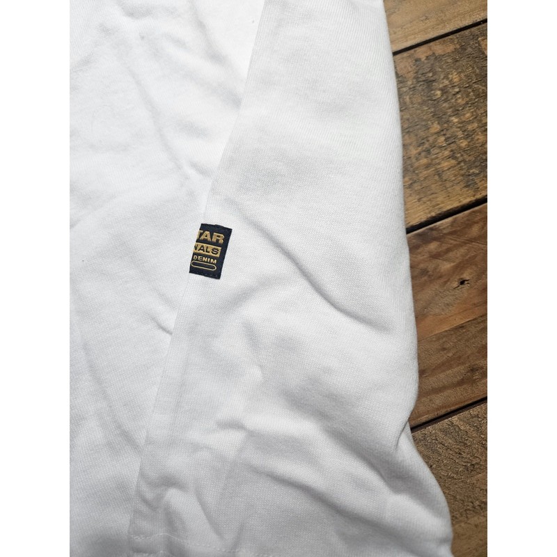 G Star Raw Mens T Shirt White Yellow Size Large gallery
