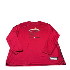 Nike Engineered Red Performance L/S Men’s Miami Heat Shirt Size 3XLT