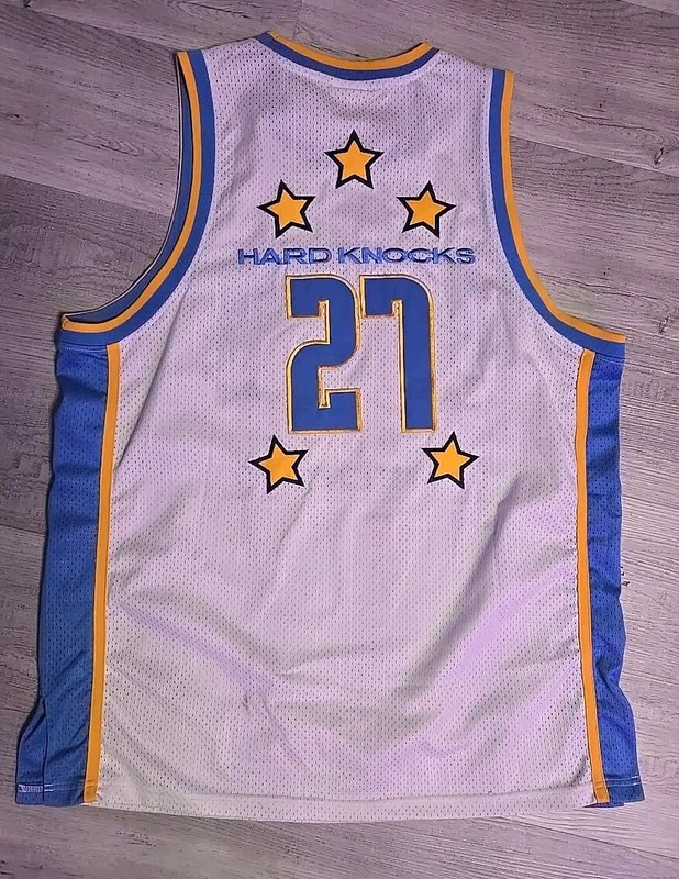Hardknocks Hitmen White Blue Jersey Denver Nuggets Men’s Sz XL gallery