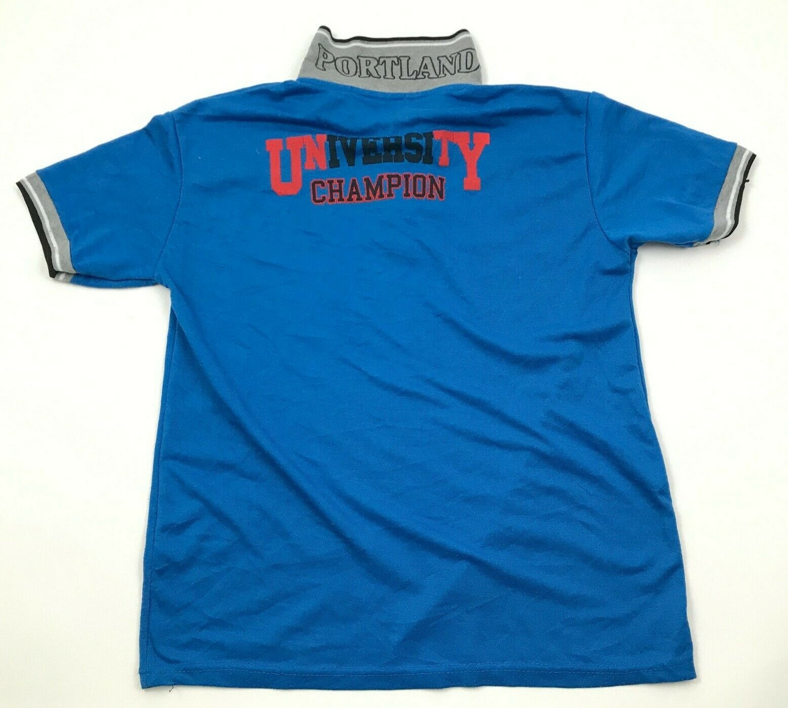 VINTAGE Portland University Champions Polo Shirt USA Size L Asian Size 2XL 90's gallery