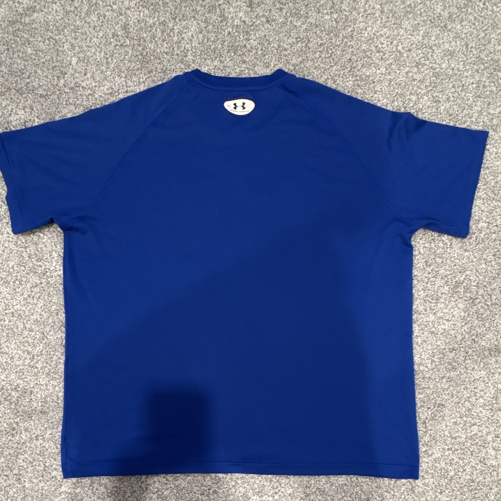 Under Armour Men's L Blue Crew Neck T-Shirt Lightweight Stretch Polyester gallery