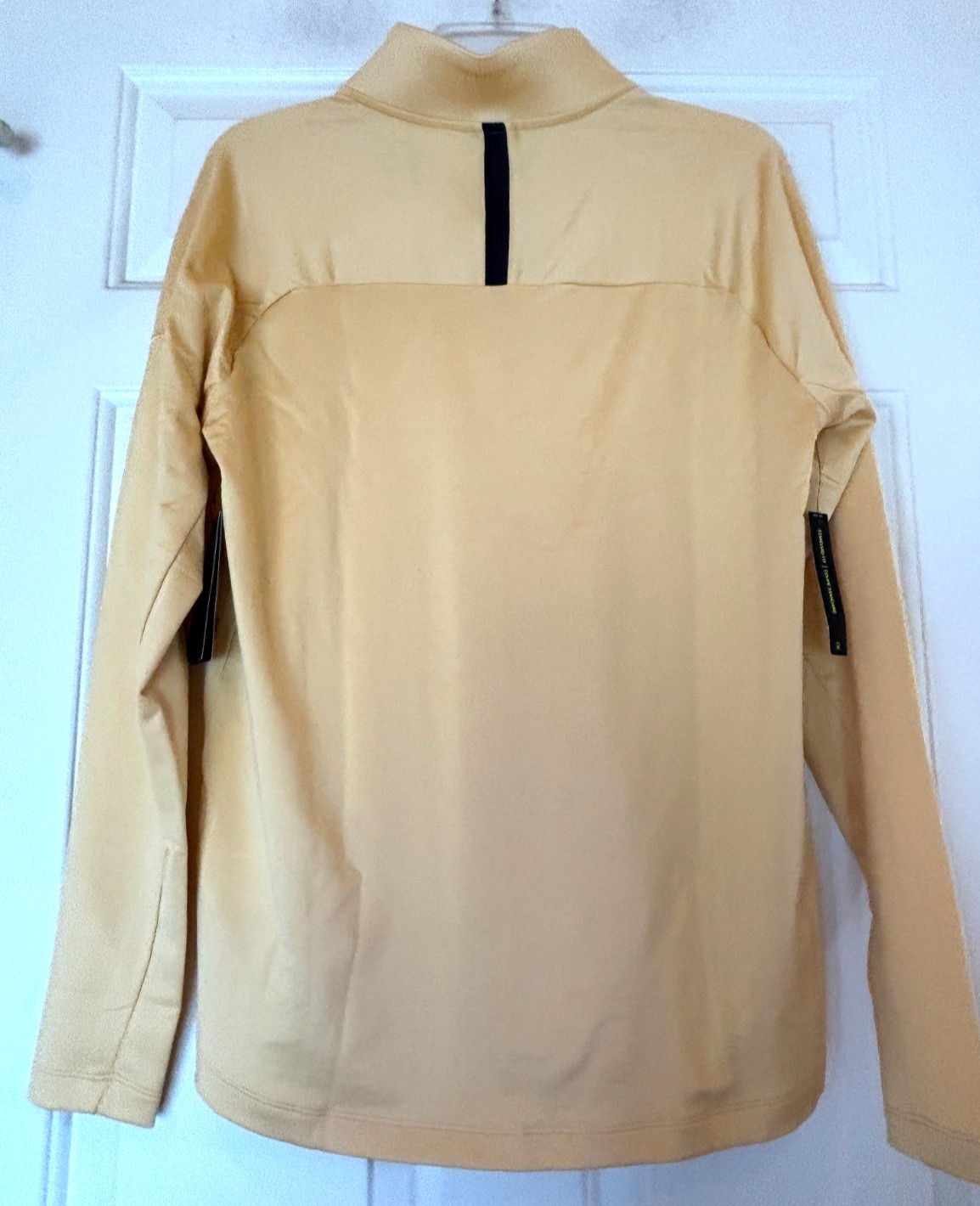 Nike Golf Quarter Zip Shirt Dri Fit Yellow Long Sleeve Size Mens M NWT gallery