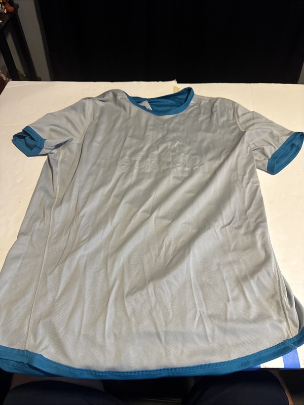 Adidas Supernova TKO Reversible Mens Gray Teal Short Sleeve T Shirt Tee Medium gallery