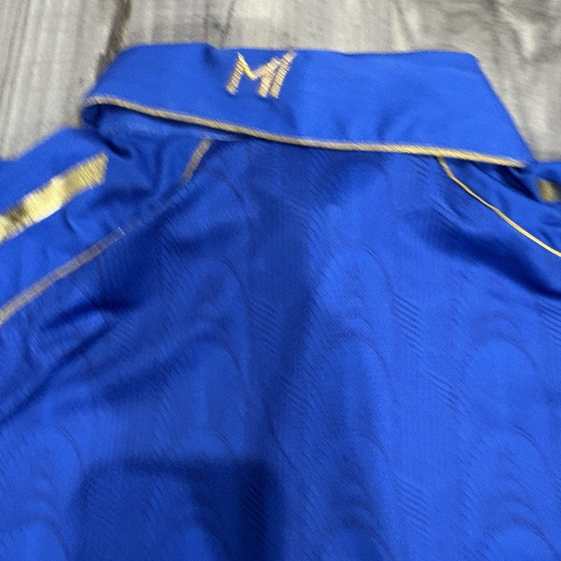 MI New York Cricket Jersey Blue / Gold Polo Size M Official Merchandise gallery