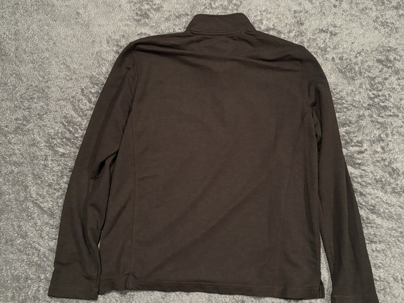 Orvis 1/4 Zip Mens Medium Gray Quarter Zip Pullover Logo Outdoor Camping Fishing gallery