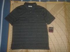MENS LARGE DARK GRAY SOFT ENGLISH LAUNDRY POLO SHIRT – NWT