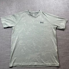 Under Armour T-Shirt Mens Medium Sage Green Camo Training Top