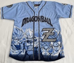 Dragonb Ball Z Vintage Blue Baseball Style Jersey Size M MINT RARE