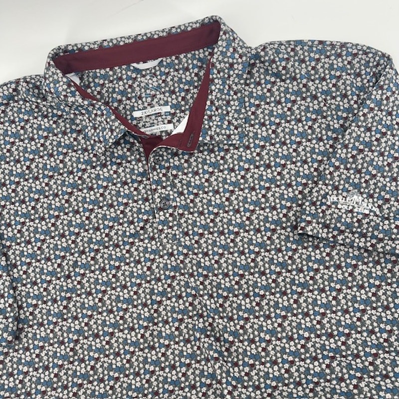 Swannies Golf Performance Polo Shirt Mens 2XL All Over Floral Print JekyllIsland gallery