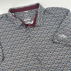 Swannies Golf Performance Polo Shirt Mens 2XL All Over Floral Print JekyllIsland