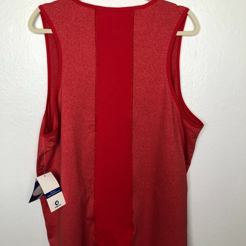 NWTs GREENLAYER Athletic Workout Tank Men's 2XL Banff Chili Pepper Red UPF 50+ gallery