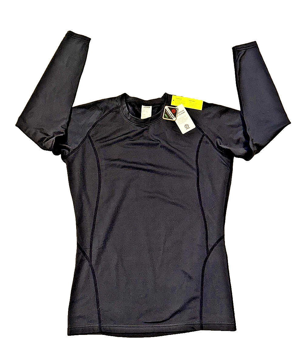 TESLA Active Wear Pullover Jersey Top M Hyper-Dri Dark Gray Long Slv Teslagear gallery